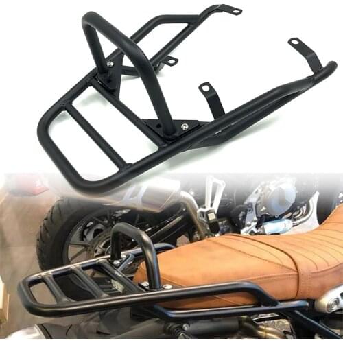 For BMW R NINE T R NINET R9T R 9 T 9T Pure Racer Scrambler 2014-2019 Motorcycle Rear Seat Luggage Carrier Rack with Handle Grip