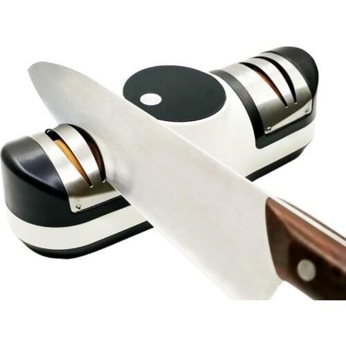 USB Electric Knife Sharpener Adjustable for Kitchen Knives Tool Knife Scissor Sharpening Double Head Fine Grinding Blade Tools