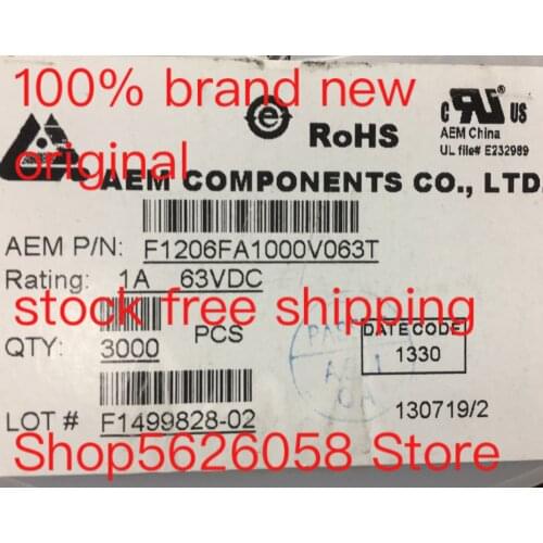 F1206FA1000V063T SMD 100% new original freeshipping STOCK 50PCS-3000PCS/LOT