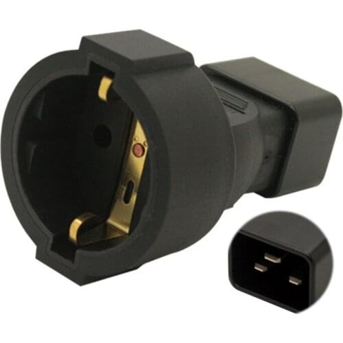 IEC320 C20 TO EU, PDU UPS IEC320 Alemanha mulher soquete para C20, IEC 320 C20 C20 para 3Pin UE Europeu