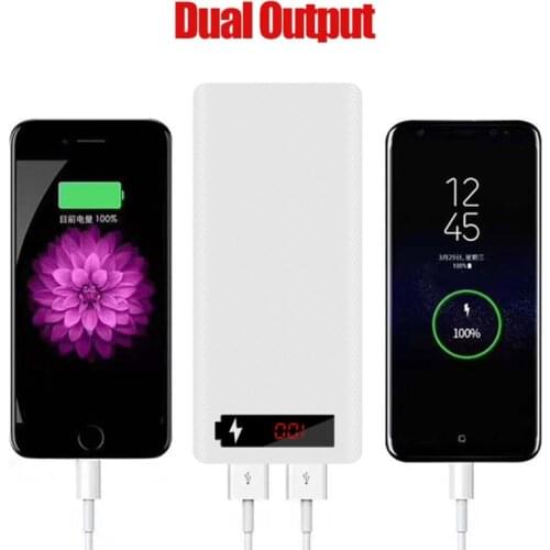 L8 LCD Display DIY 8x18650 Battery Case Power Bank Shell Portable External Box Without Battery Powerbank Protector