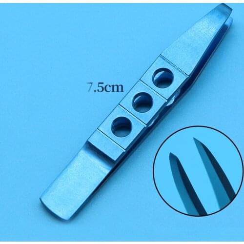 Cosmetic plastic eyelash tweezers, eyebrow clip, planting and grafting flat mouth tweezers
