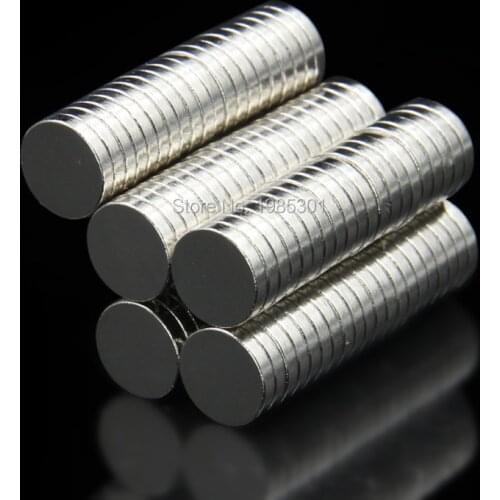 500pcs Strong Round Dia 10mm x 2mm N35 Rare Earth Neodymium Magnet Art Craft Fridge 10x2mm