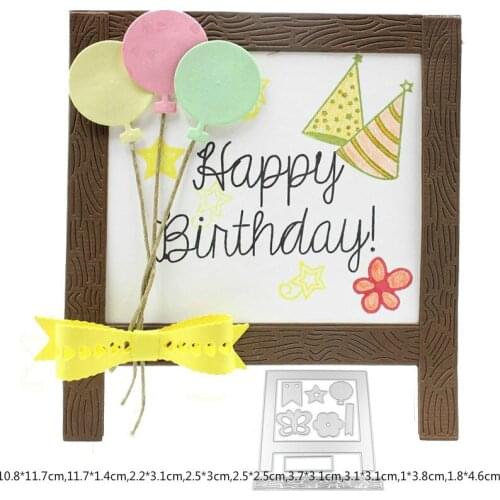 Photo Frame Metal Cutting Dies Stencil for DIY Scrapbooking Album Embossing Paper Cards Deco Crafts Die Cuts