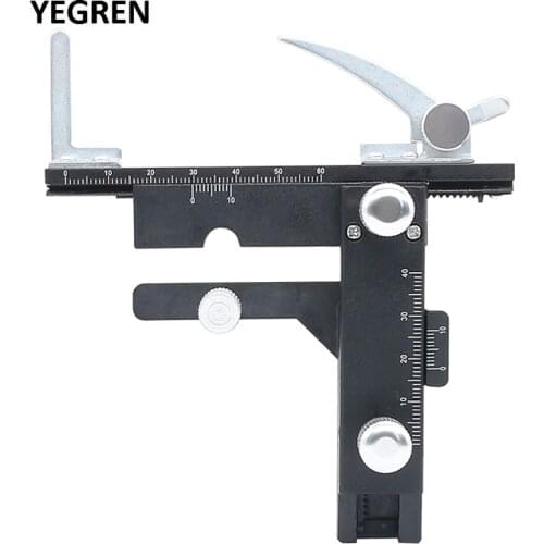 Microscope X-Y Movable Stage Metal Attachable Mechanical Stage 0-60mm Scale Ruler Biological Microscope Slide Clip