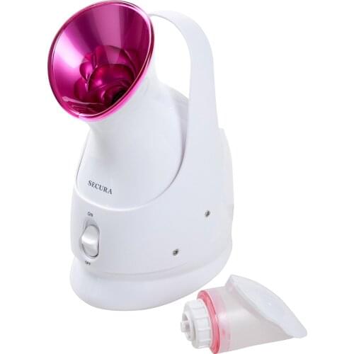 Spray Steaming Facial Electric Face Steamer With 55ml Water Tank White Thermal Hydrating Instrument Thermal Spray Spa Beauty