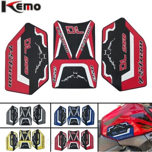 For SUZUKI DL250 DL 250 dl250 V-Strom V-STROM Motorcycle Side Decal Gas Knee Grip Protector Anti Slip Sticker Tank Traction Pad