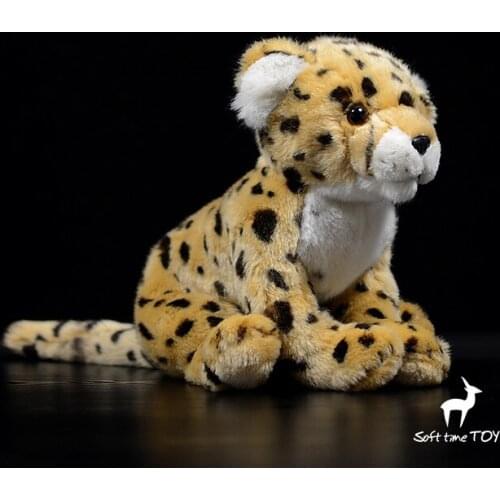 Real life Plush Leopard Doll Toys Childern Birthday Gifts Stuffed Toy Good Quality