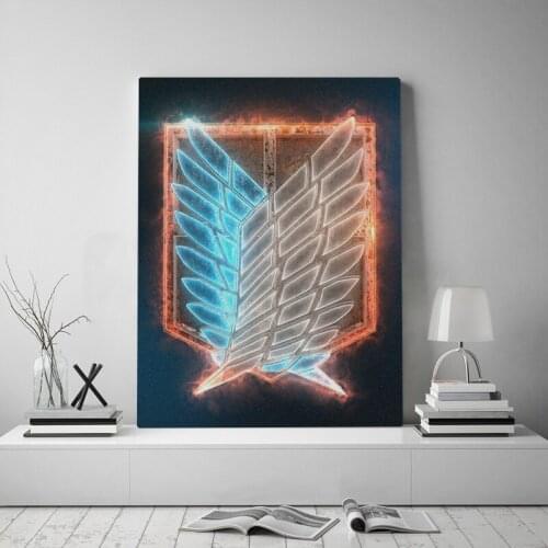 Scout Regiment attack on titan anime Canvas poster Painting wall Art decor Living room Bedroom Study Home Decoration Prints