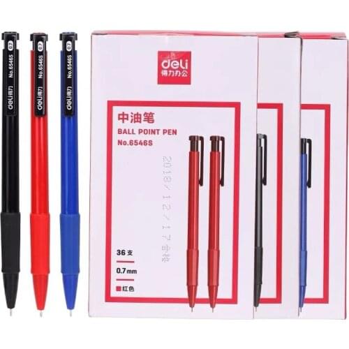 Deli Ballpoint Pen 36pcs Student Writing Business Office Multi-purpose Writing Pen Neutral Oil Pens Writing Supplies caneta