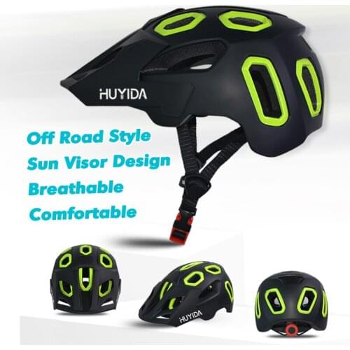 Mountain Bike Helmets Cycling Safety Cap MTB Helmet Men Women Bicycle Helmet Mountain Road Bike Sports Ultralight with Visor