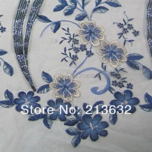 POz46 sewing machine Eugen yarn clothing lace cloth computer embroidery lace bead paillette embroidery fabric lace fabric cloth