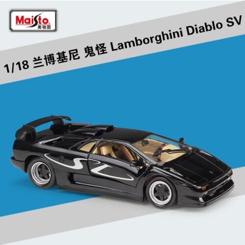 Maisto 1:18 Lamborghini Diablo SV Sports Car Alloy Retro Car Model Classic Car Model Car Decoration Collection Gift