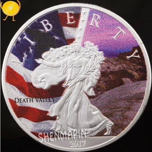 2017 Statue of Liberty Commemorative Coin Great Seal of The Unites States Washington D C Coins Collectibles Death Valley Coins