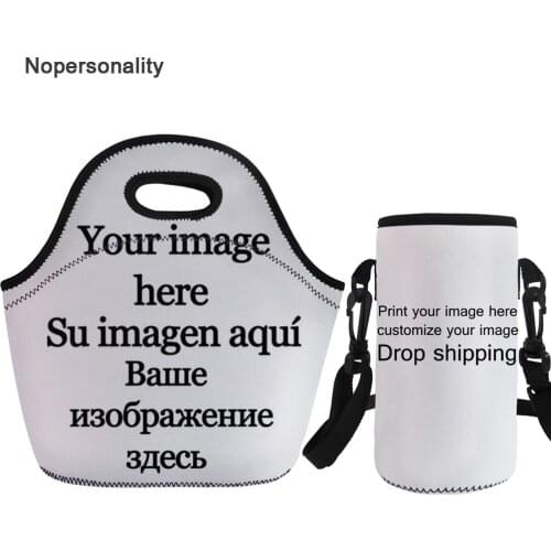 Nopersonality Customize Your Image Thermal Insulated Lunch Bag for Women Keep Warm Kids Lunchbox Insulation Picnic Food Bags