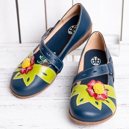 Stitching Hook Loop Flat Shoes Spring Summer Casual Women Flat Shoes New