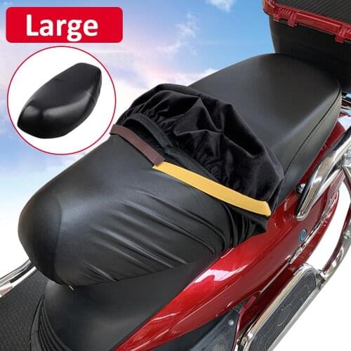 Universal Motorcycle Seat Cover PU Leather Motorbike Scooter Seat Cushion Protector Waterproof Dust UV Protector Accessories