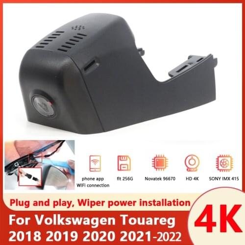 NEW hd 1600P Easy Installation Car DVR WIFI Dash Camera Video Recorder Dash Cam camer for Volkswagen Touareg 2018 2019 2020 2021