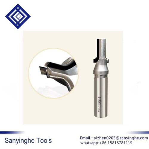 High speed 1 pcs three-blade straight knife CNC slotted straight diamond milling cutter Engraving Carving Cutting Tools for wood