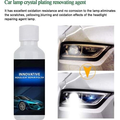 20ML Car Headlight Repair Liquid Headlight Polishing Renewal Agent For Auto Head Lamp Lenses Deep Clean Head Light