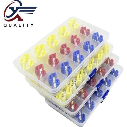 30PCS/box)Scotch Lock Electric Wire Cable Connector Quick Splice Terminal Crimp Non Destructive Without Breaking Line AWG 22-10