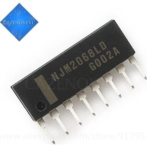 5pcs/lot NJM2068LD NJM2068 NJM4580L NJM4580 SIP-8 In Stock