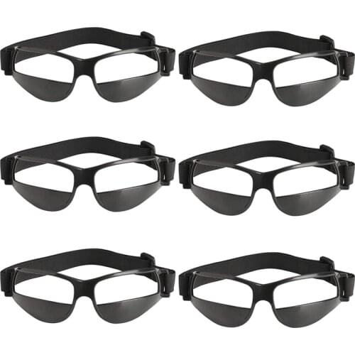 6 Pack Basketball Dribble Goggles Basketball Training Aid Dribbling Glasses Specs Team Professional Sports Equipment