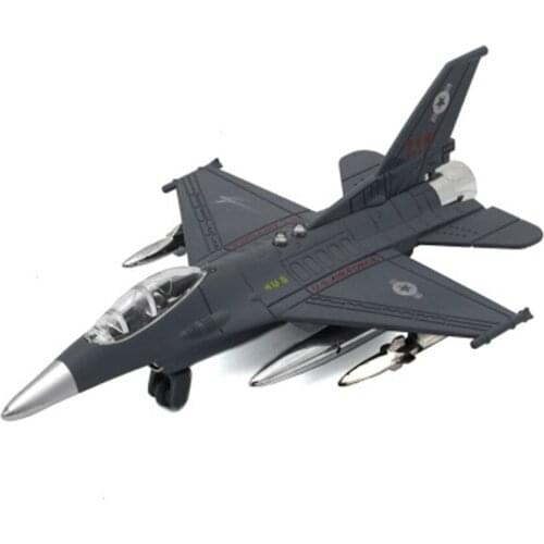 American F16 wasp alloy fighter model Back to light simulation sound effects baking ornaments childrens toys birthday gifts
