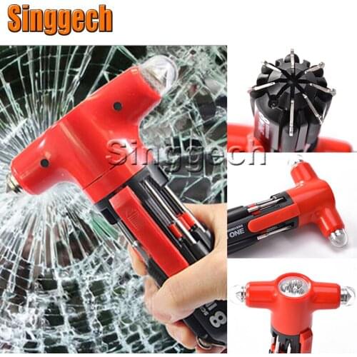 Car 8 in 1 Multifunctional Safty Hammer For Mitsubishi ASX Lancer 10 9 Outlander Pajero For Suzuki Swift Grand Vitara SX4 Vitara