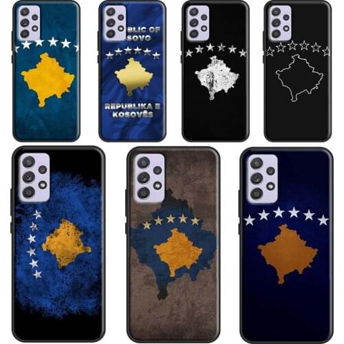 Kosovo Flag For Samsung Galaxy A12 A32 A52 A72 A51 A71 A31 A11 A02S A20S A50 A70 A20e A21S Phone Case