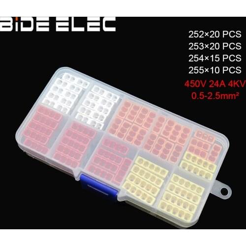 CPW-2 Set Mini Fast Push-in Conductor Installation Terminal Bolcks And Connector Splicing Connector For Junction Boxes