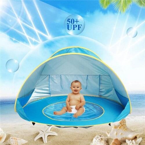 Child Baby Games Beach Tent Uv-protecting Sunshelter Portable Outdoor Child Swimming Pool Play House Tent Toys For Baby Kids