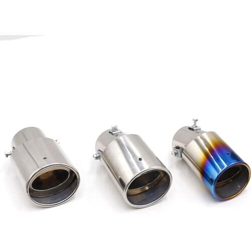 Exhaust Muffler Tail Pipe Elbow / Straight Pipe Modified Tail Throat Liner Pipe Auto Tip Pipe Stainless Steel