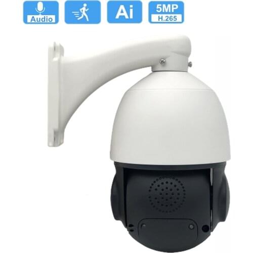 2MP 5MP Auto Tracking Outdoor Waterproof Audio PTZ IP Camera Dome RTSP 18X Optical Zoom IR 100M Security CCTV Video Surveillance