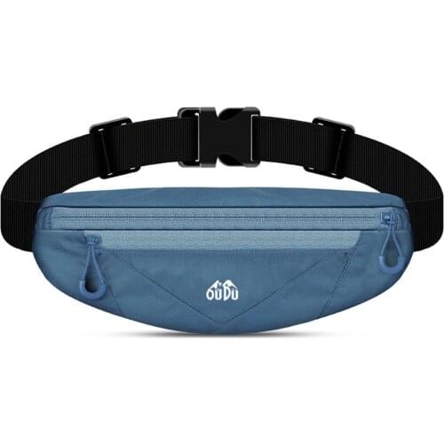 KoKossi Running Double Zipper Pocket Waist Bag Waistband Sport Bag Gym Yoga Waist Belt Pack Mobile Phone Wasit Wallet