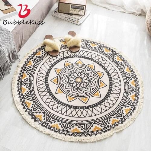 Rugs and Carpets for Home Living Room Round Cotton Carpets Soft Photo Mats Decorate Home Fashion Hot Mats Living Room Rug