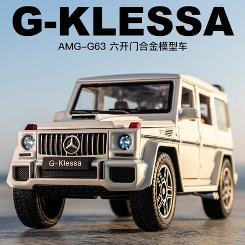 Mercedes-Benz G63 Alloy Off-road Vehicle Model Children Pull Back 1:24 Toy Car Big G Boy Car Model Ornaments Collection