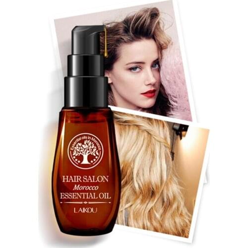 LAIKOU 30ml Multi-functional Morocco Hair Care Essence Oil Repair Damaged Hair Improve Frizz Dry Split Hair & Scalp Treatments