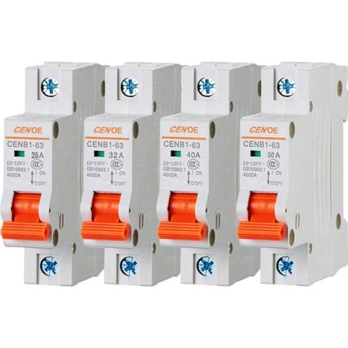 Latest DC 120V 16A 20A 25A 32A 40A 50A optional electric vehicle DC circuit breaker MCB DC breaker for motor car power battery