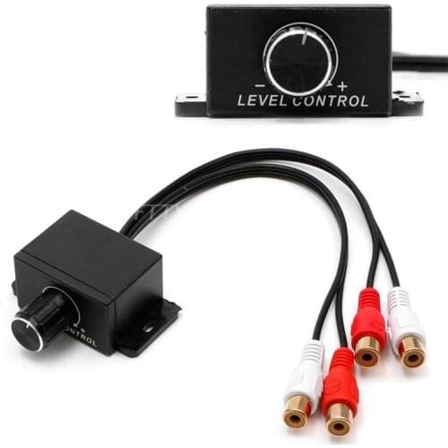 New Car Amplifier Bass RCA Level Remote Volume Control Knob LC-1 Universal