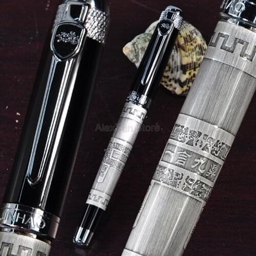 Jinhao Fountain Pen Vintage Nine Tripods Good Faith Cooperation School Office Stationery Luxury Writing Gift Pens