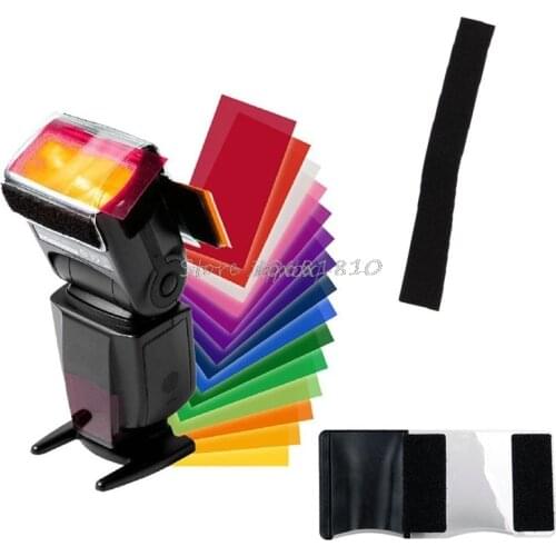 SIV 12 Colors Gel Filter Flash Diffuser Soft Box Studio Lighting Filter for Camera Whosale&Dropship