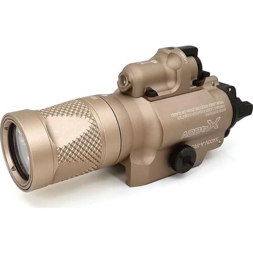 SOTAC-GEAR Tactical SF X400V LED Flashlight Red Laser Constant Momentary/Strobe Weapon Light LED Handgun Airsoft Hunting