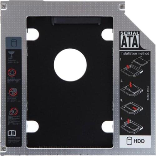 VKTECH 9.5mm/12.7mm Aluminum HDD Caddy SATA 3.0 Hard Drive Disk HD HDD SSD Case Enclosure Laptop Optical DVD Bay Adapter Holder