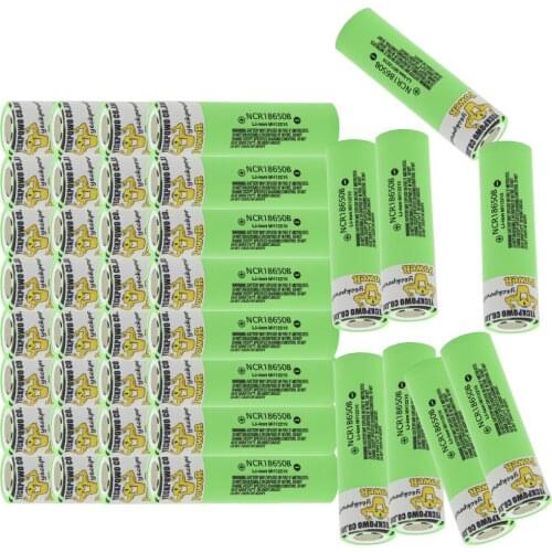 YECKPOWO 18650 batteries rechargeable lithium battery li-ion 3400mah 3.4V flat top Russian Warehouse fast delivery 18650 charge