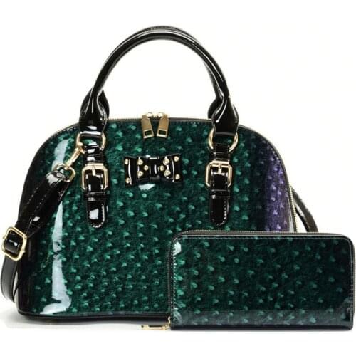 New Fashion Leopard Women Handbags European Patent Leather Ladies Shoulder Bags Female Girl Brand Luxury Crossbody Shell Bag