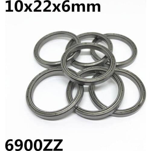 10PCS 6900ZZ 6900-2RS Thin wall ball bearings 10x22x6 mm Bearing steel High quality 6900 6900Z 6900RS