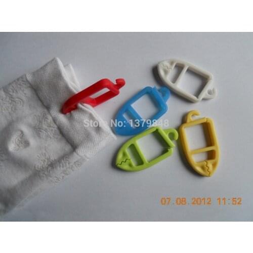 120 Pcs/Set Sock Clips Colorful Sock Organizers Sorters Holders