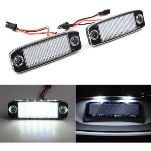 2Pcs/Pir Car LED Rear Tail License Number Plate Lights Number Frame Lamp For Hyundai Sonata 2010 2011 2012 2013