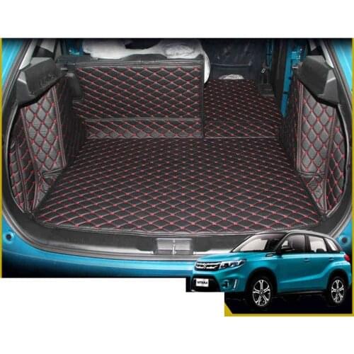 2017 Leather Car Trunk Mat Cargo Liner for Suzuki Vitara 2015 2016 2017 2018 2019 5d Rug Carpet Interior Accessories